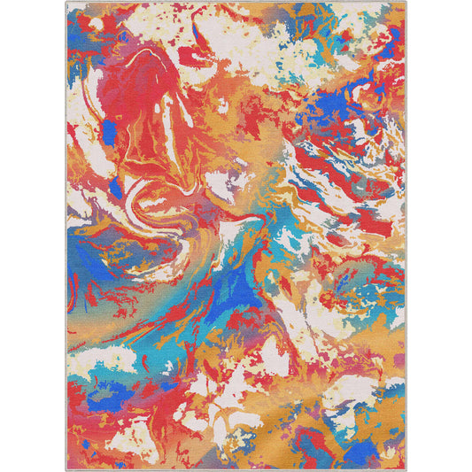 Abstract Harmony Multi Color Rug W-AB-02A