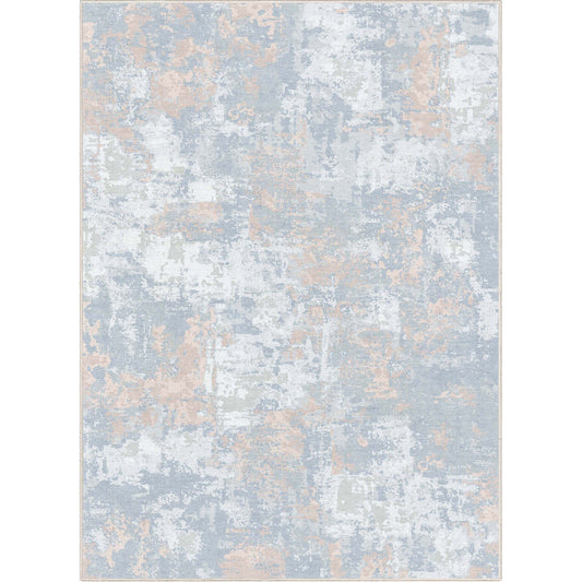 Abstract Marrakech Blue Coral Rug W-AB-07B