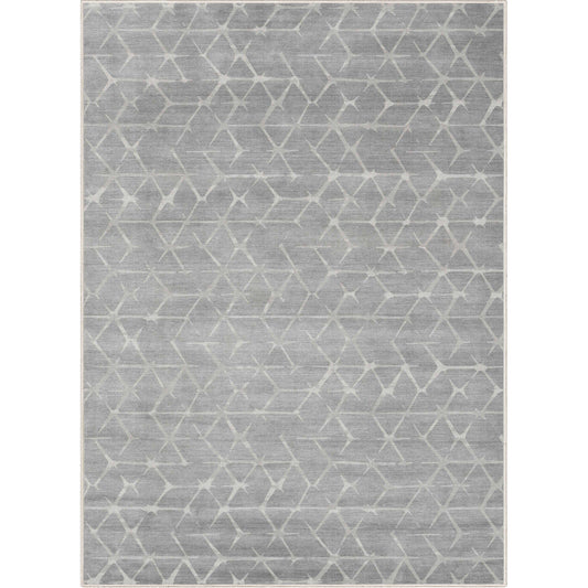 Abstract Kintsugi Gray Rug W-AB-09A