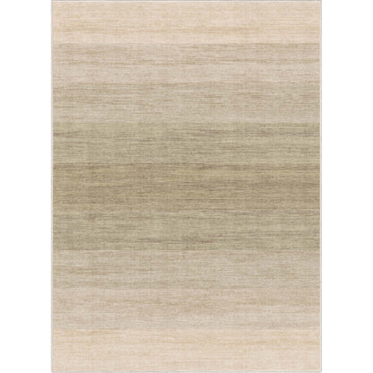 Abstract Sunset Beige Green Rug W-AB-33A