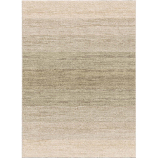 Abstract Sunset Beige Green Rug W-AB-33A