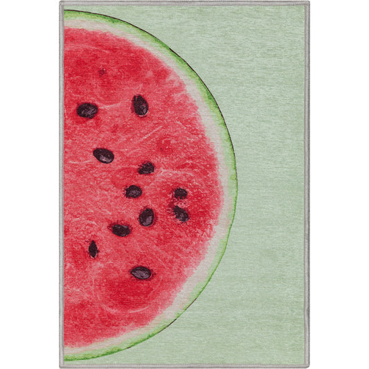 Apollo Half Watermelon Red Lime Rug W-AP-15B