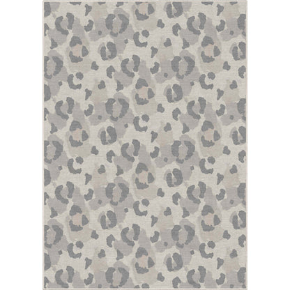 Animal Prints Leopard Gray Brown Rug W-APT-01G