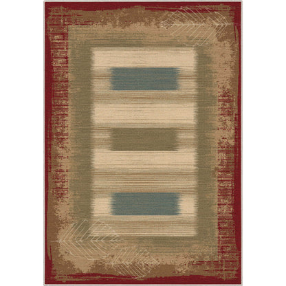 Apollo Border Red Rug W-BRD-06A