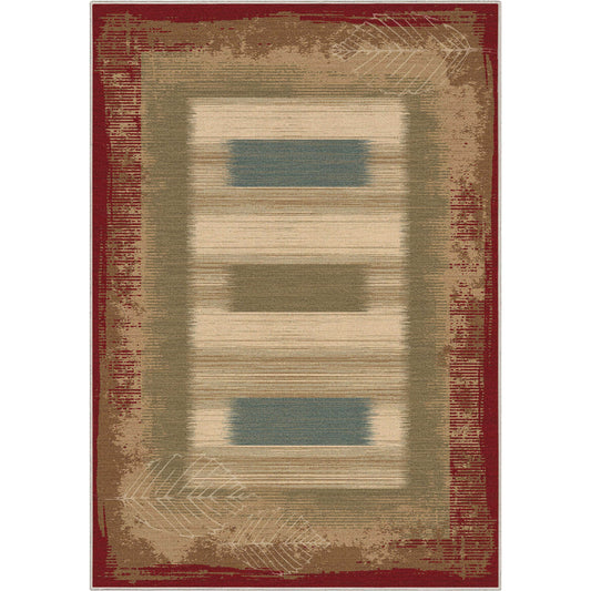 Apollo Border Red Rug W-BRD-06A