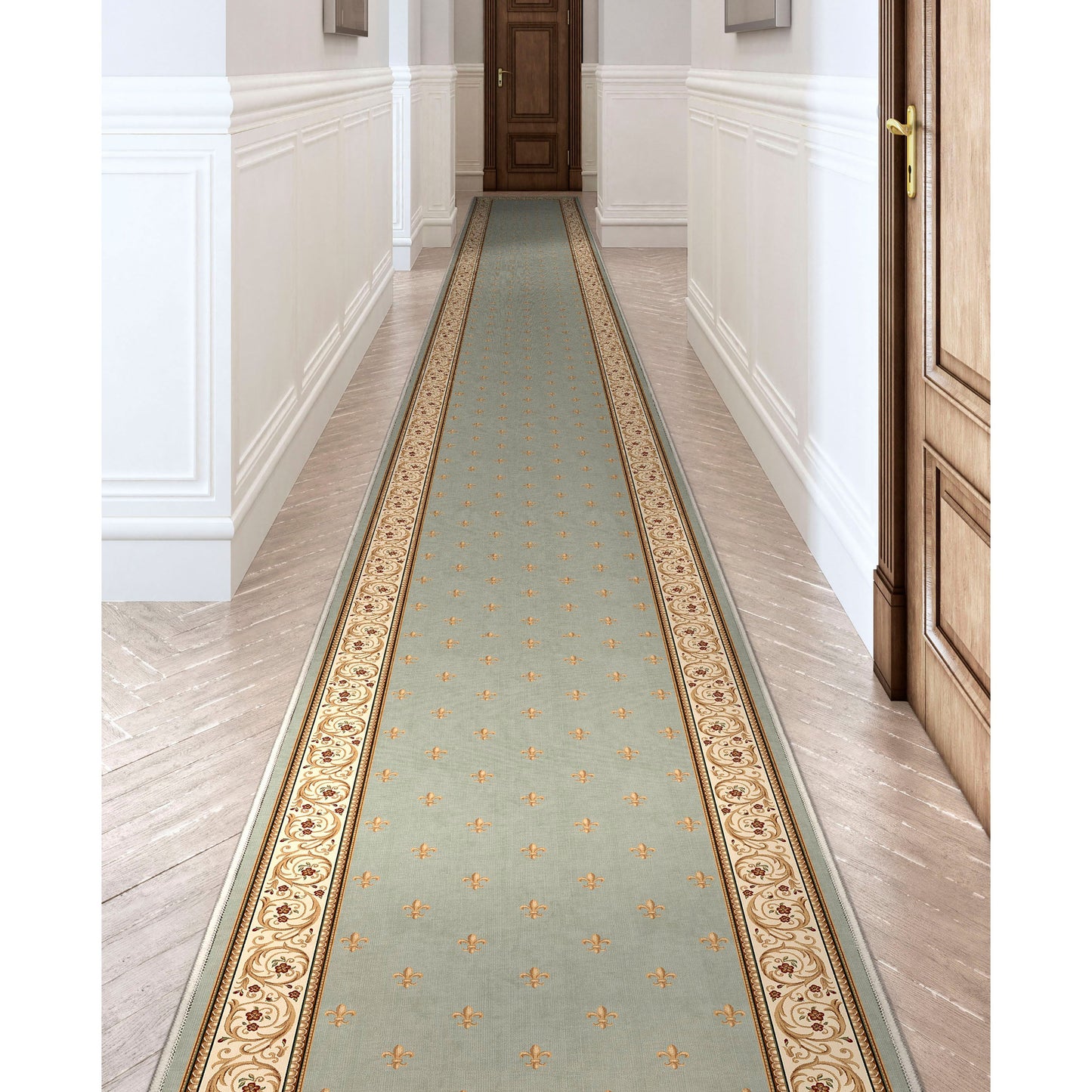 Apollo Fleur De Lis Blue Roll W-FDL-01B-R