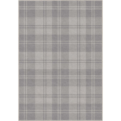 Apollo Plaid Light Grey Rug W-PLD-01C