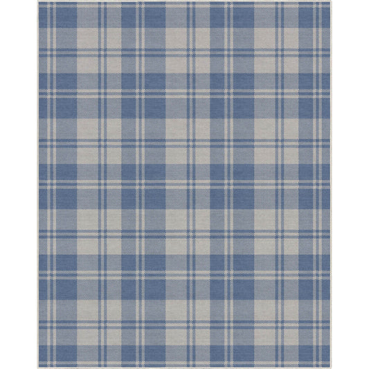 Apollo Plaid Blue Rug W-PLD-01J