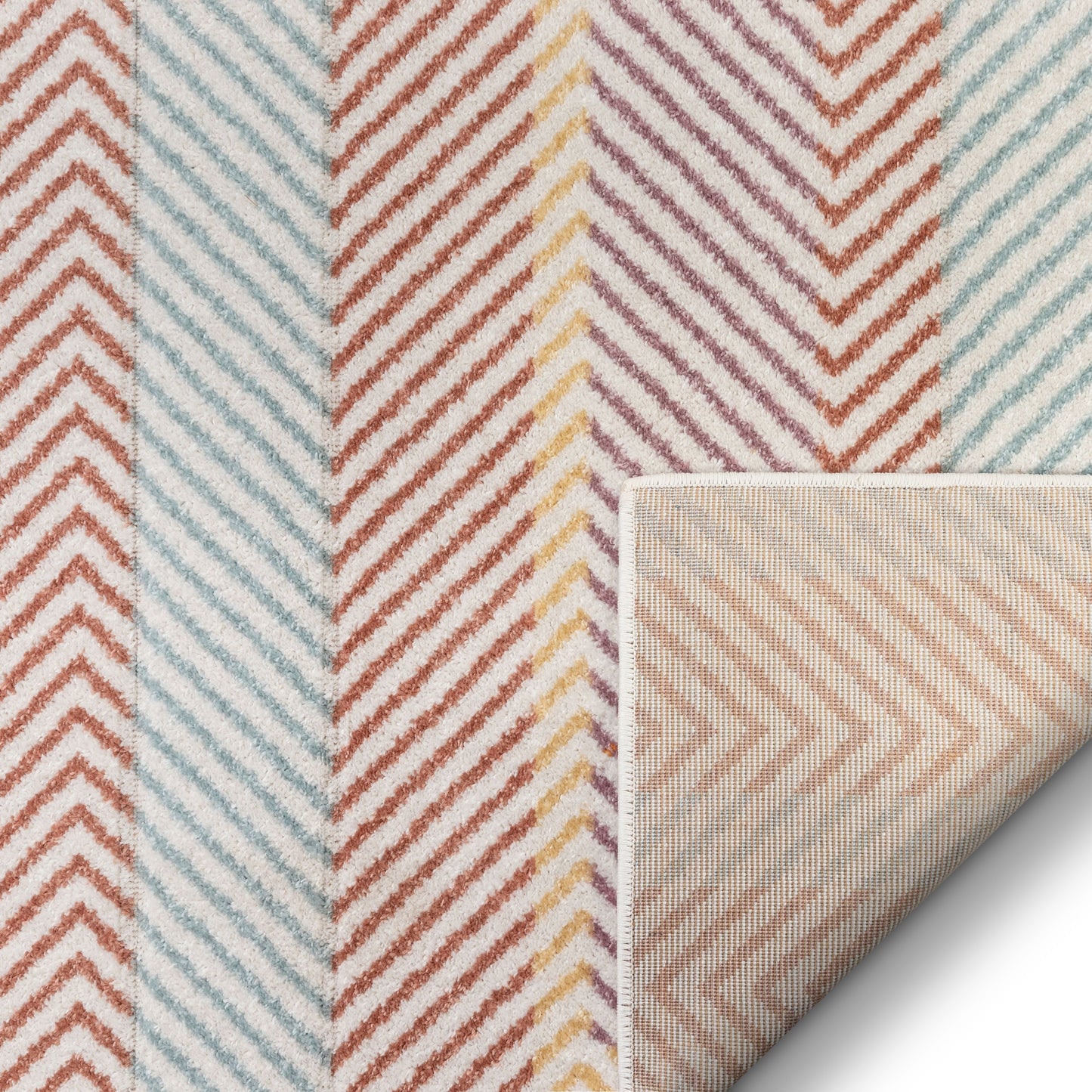 Kirby Geometric Scandinavian 3D Textured Multi Rug WH-32