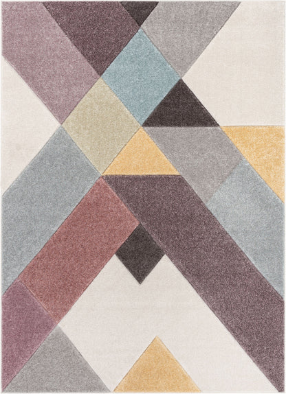 Cinca Geometric Scandinavian 3D Textured Multi Rug WH-52