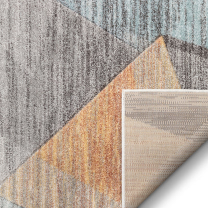 Laramie Geometric Abstract 3D Textured Multi Rug WH-62