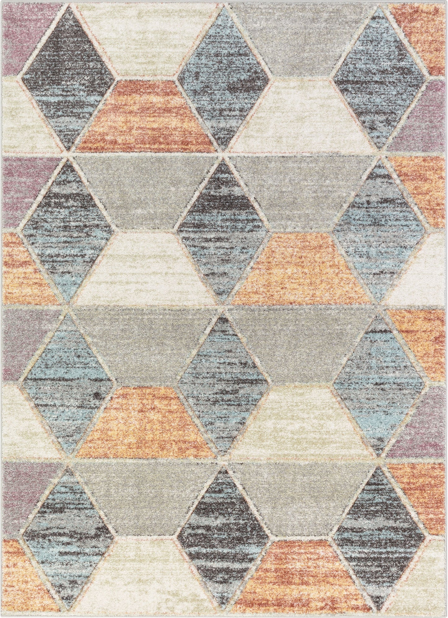 Mesa Geometric 3D Textured Multi Rug WH-72