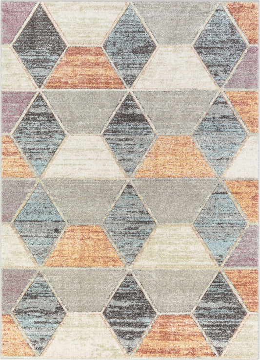 Mesa Geometric 3D Textured Multi Rug WH-72