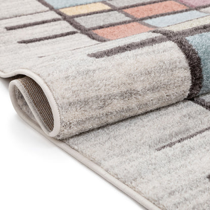 Prairie Geometric Scandinavian Southwestern 3D Textured Multi Rug WH-82