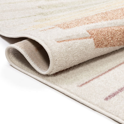 Opal Geometric Scandinavian Abstract 3D Textured Multi Rug WH-92