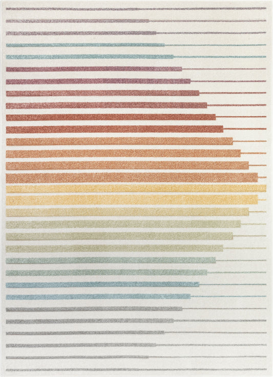 Opal Geometric Scandinavian Abstract 3D Textured Multi Rug WH-92
