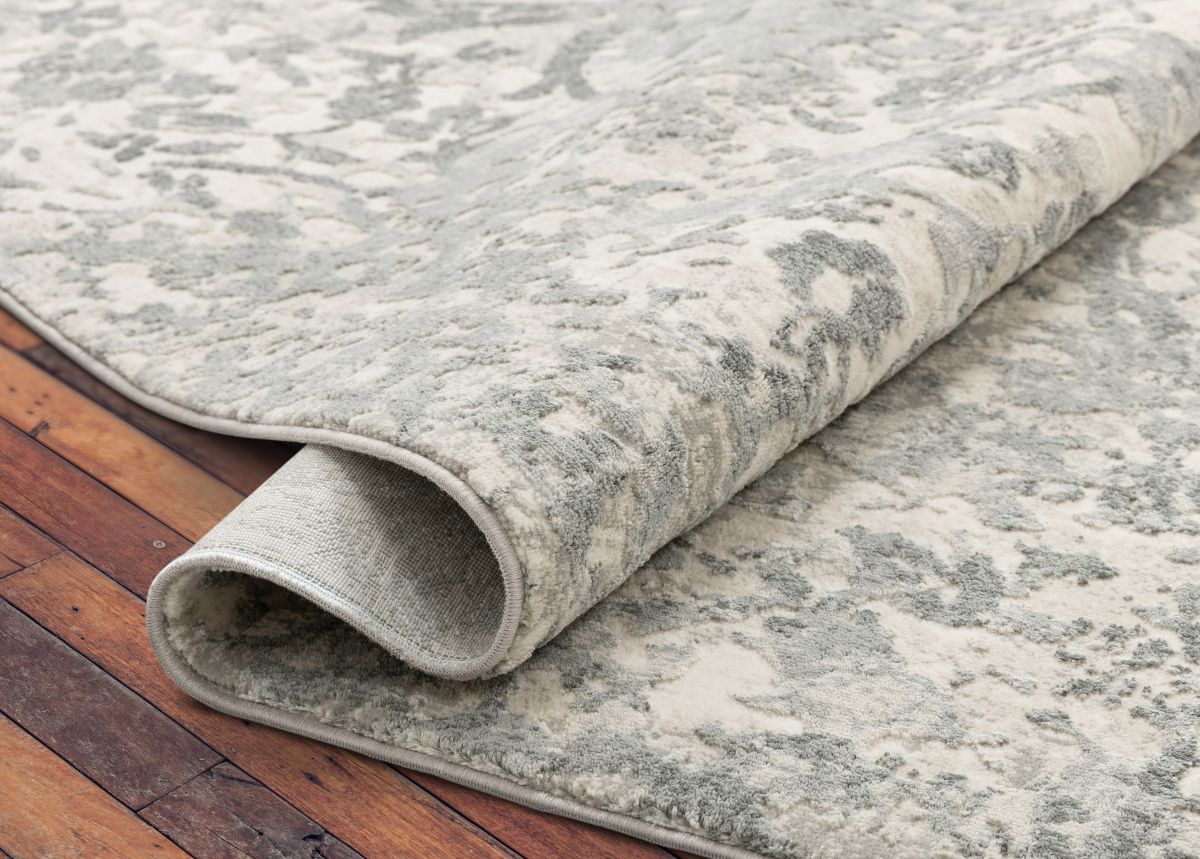 Campbell Grey Vintage Persian Floral High-Low Rug WN-57