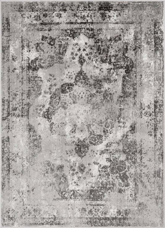 Patras Vintage Oriental Medallion Ivory Rug ZAZ-22
