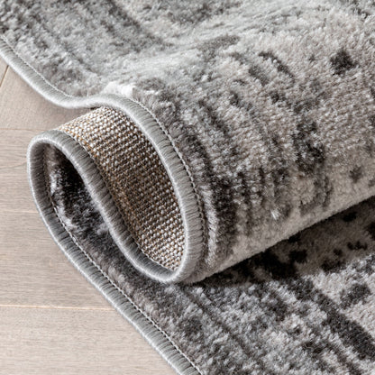 Patras Vintage Oriental Medallion Grey Rug ZAZ-27