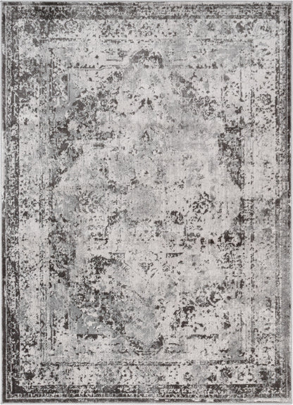 Patras Vintage Oriental Medallion Grey Rug ZAZ-27