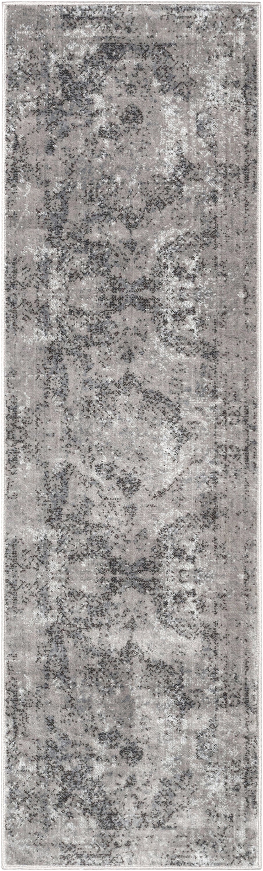 Patras Vintage Oriental Medallion Grey Rug ZAZ-27