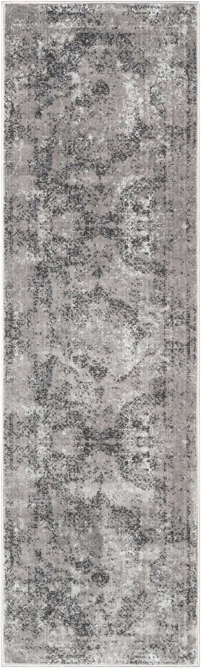 Patras Vintage Oriental Medallion Grey Rug ZAZ-27