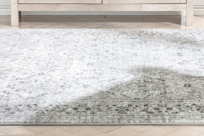 Argos Modern Vintage Lattice Ivory Grey Rug ZAZ-32