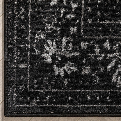 Argos Modern Vintage Lattice Black Rug ZAZ-33
