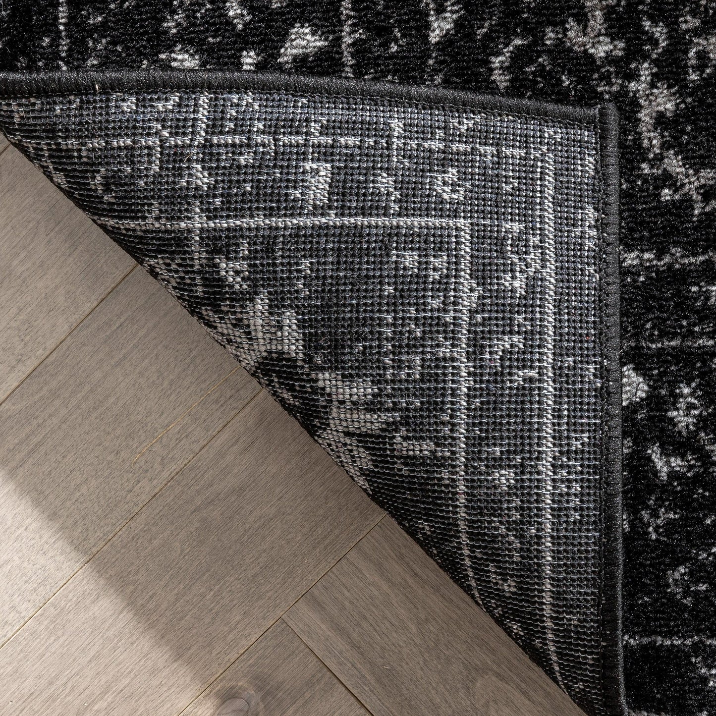 Argos Modern Vintage Lattice Black Rug ZAZ-33