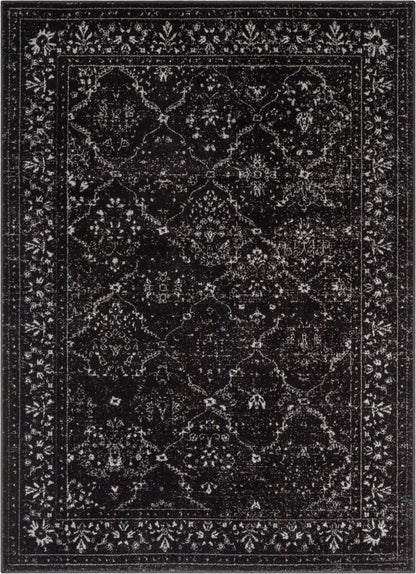 Argos Modern Vintage Lattice Black Rug ZAZ-33