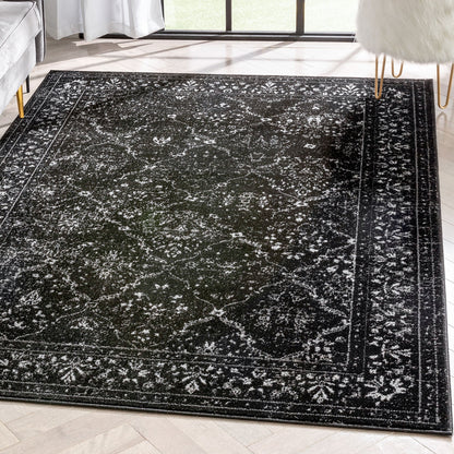 Argos Modern Vintage Lattice Black Rug ZAZ-33
