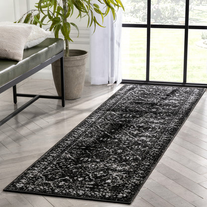 Argos Modern Vintage Lattice Black Rug ZAZ-33