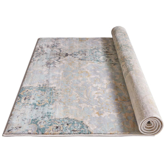 Blue Modern Rug - Ciato blue vintage modern photo 2