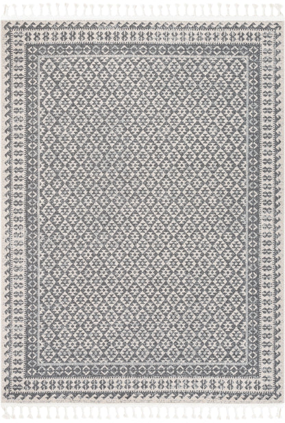 Callista Tribal Trellis Pattern Grey Kilim-Style RugLDL-207