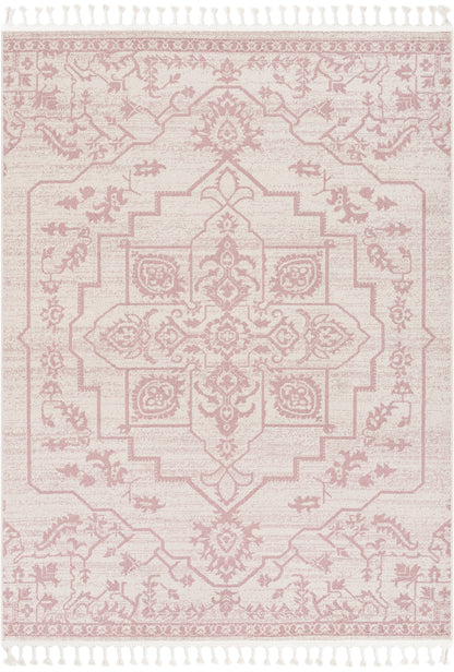 Valentina Oriental Medallion Pattern Blush Kilim-Style RugLDL-249