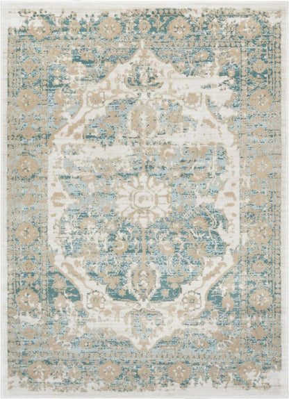 Maxwell Blue Vintage Modern Rug KE-34