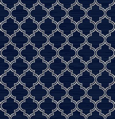 Broadloom Nantucket Trellis Modern Blue Rug BO-34