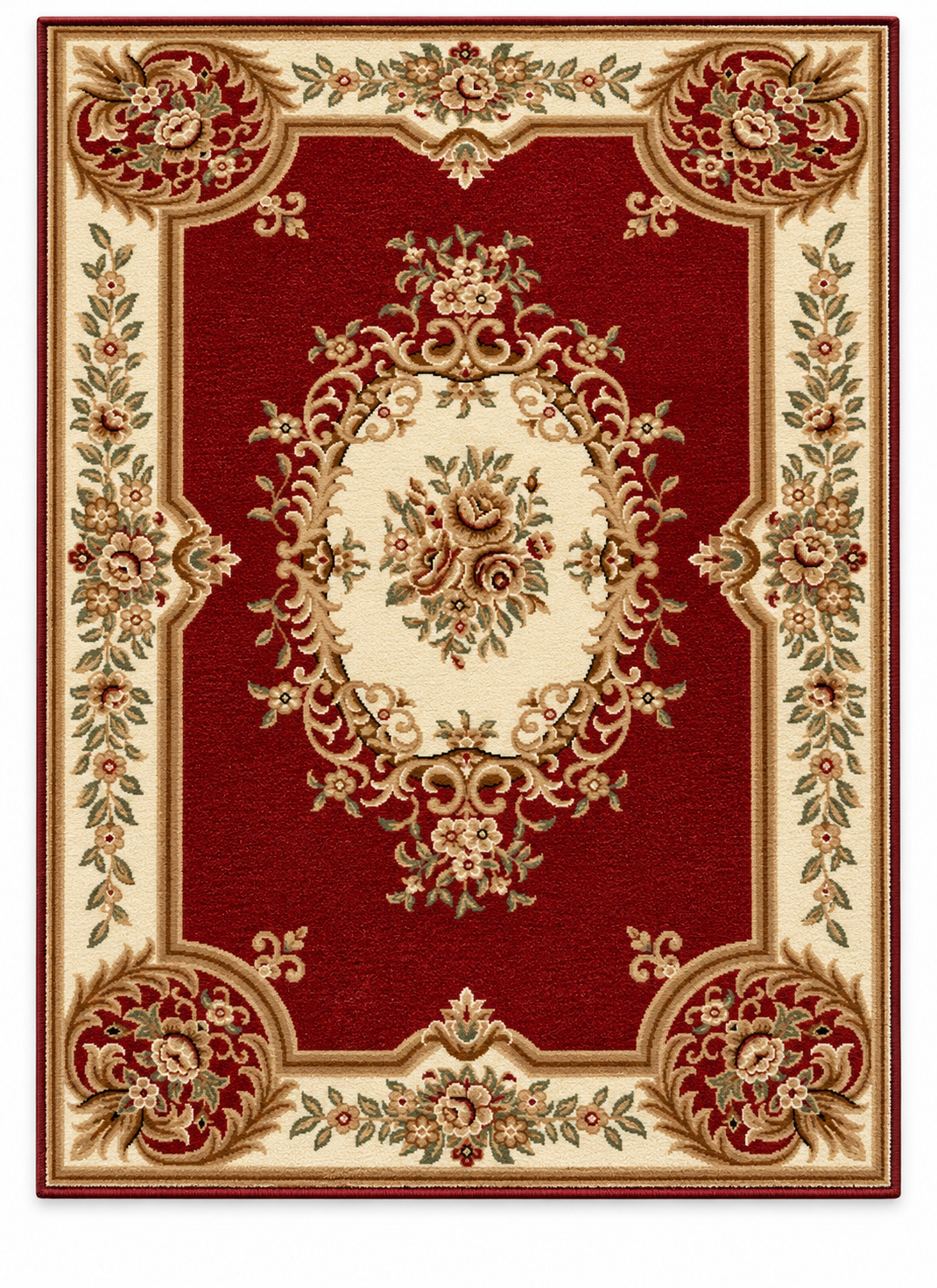 Dulcet Versailles Red area rug
