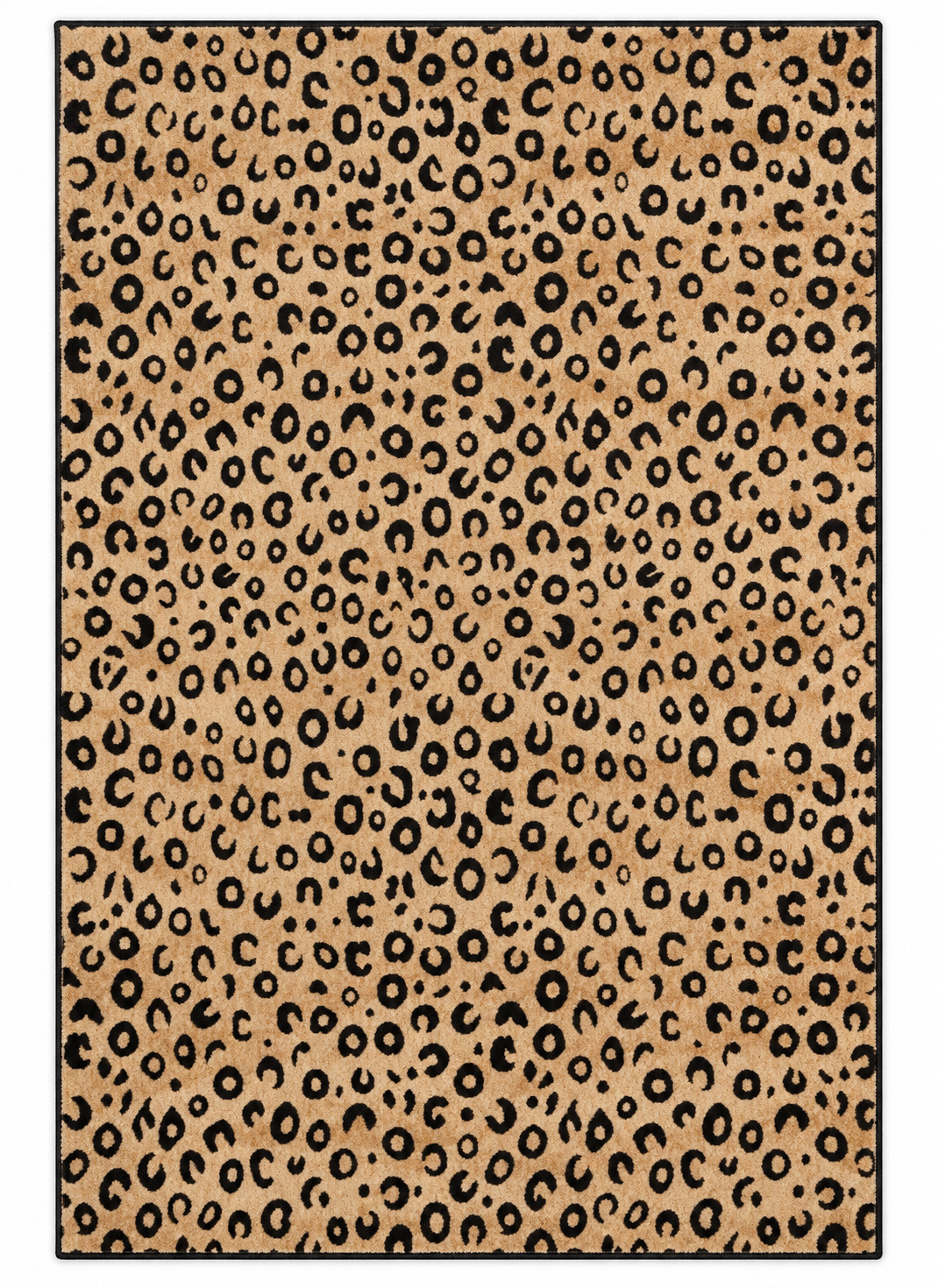 Dulcet Leopard Black area rug