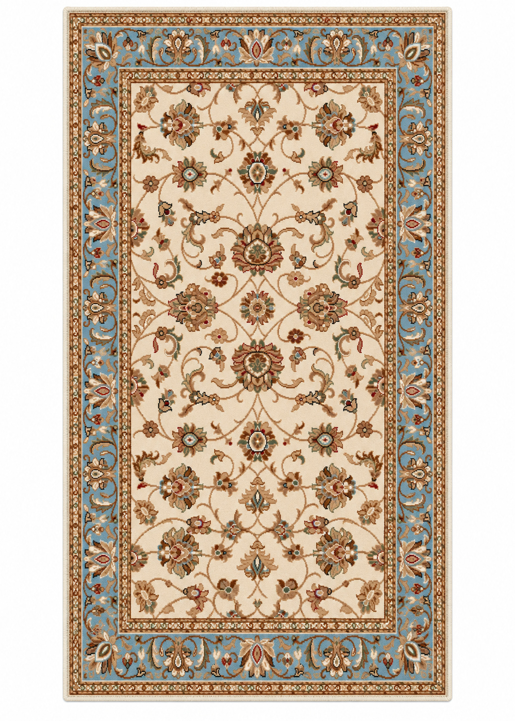 Dulcet Saruk Floral Ivory area rug
