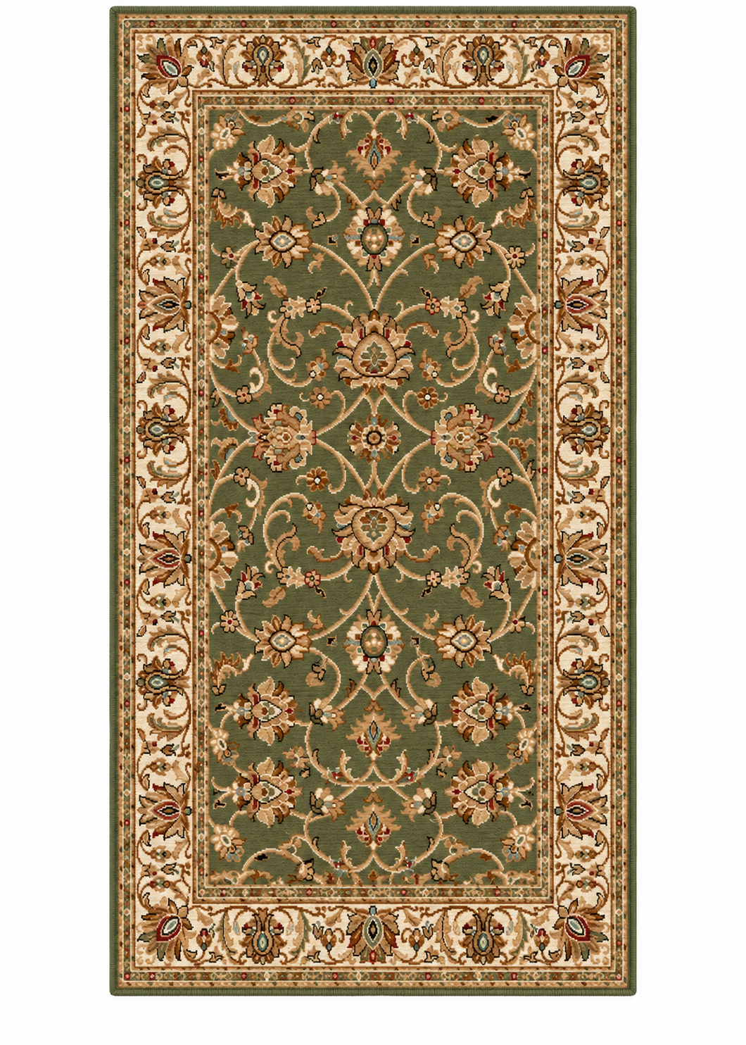 Dulcet Saruk Floral Green area rug