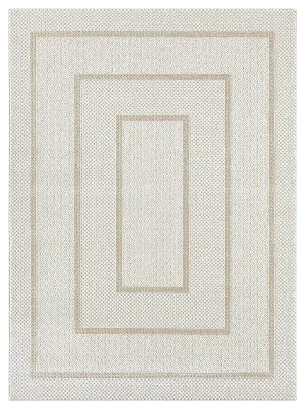 Lafayette Frame in Ivory / Cream — Area rug — overhead
