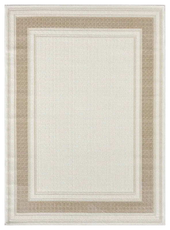 Lafayette Key in Cream / Beige — Area rug — overhead
