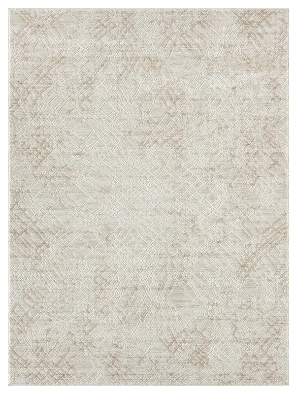 Lafayette Sterling in Cream / Gold — Area rug — overhead