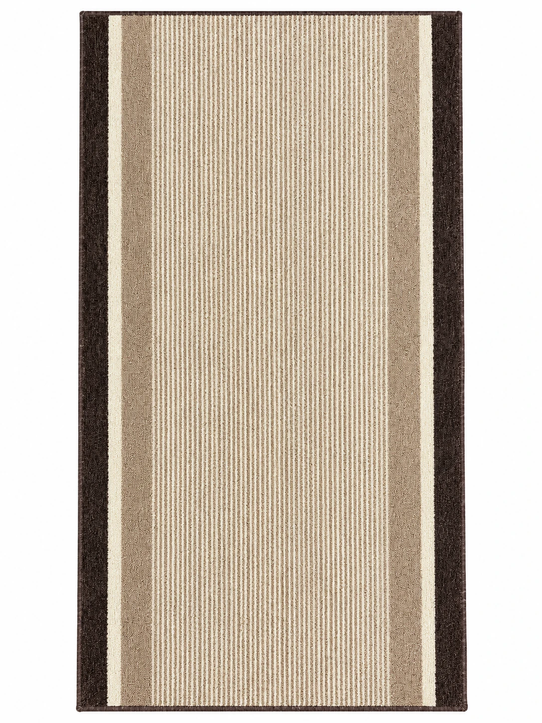 Border Rib / Cream-Brown