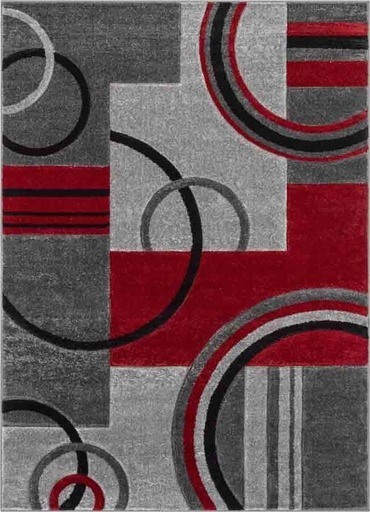 Galaxy Waves Grey & Red