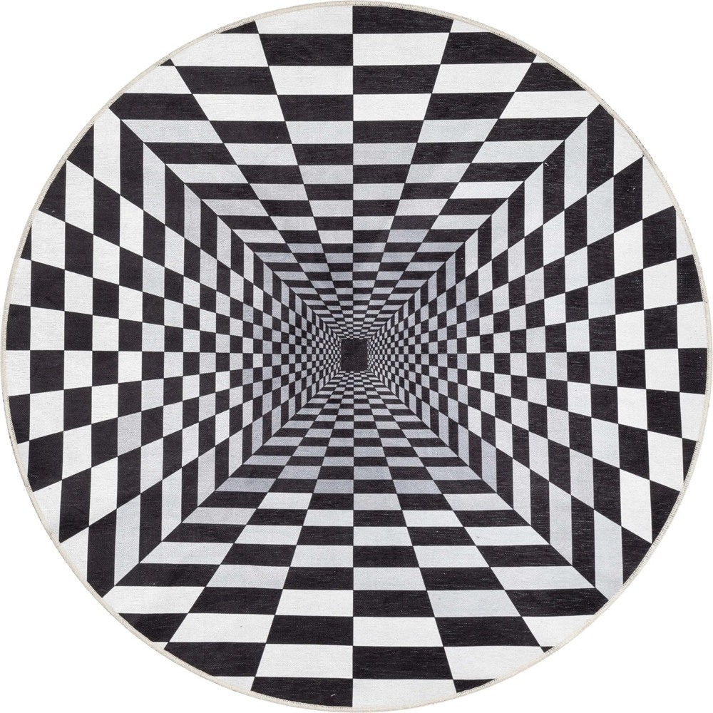 Optical Illusion Black Ivory