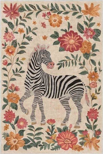 Zebra Floral Ivory Multi