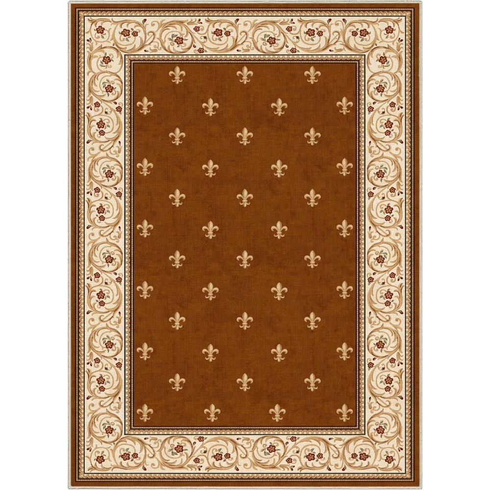 Fleur De Lis Brown
