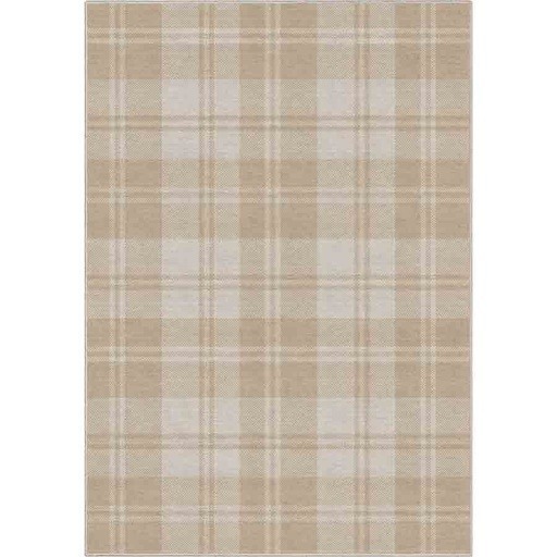 Plaid Beige Brown